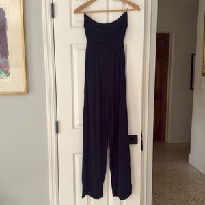 Strapless Navy Jumpsuit
